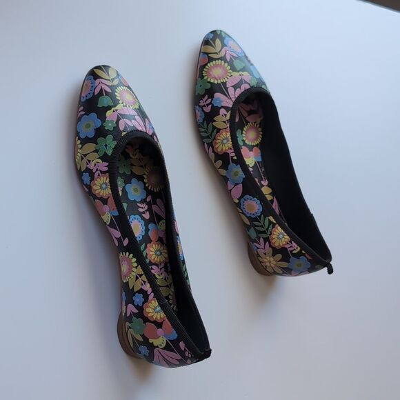 boden Genuine Leather (Upper & Lining)Floral Ballet Flats Size 37 6.5 Us - Picture 11 of 11